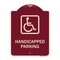 Signmission Handicapped Parking HandicappedHeavy-Gauge Aluminum Architectural Sign, 24" x 18", BU-1824-23918 A-DES-BU-1824-23918 - alternate 1